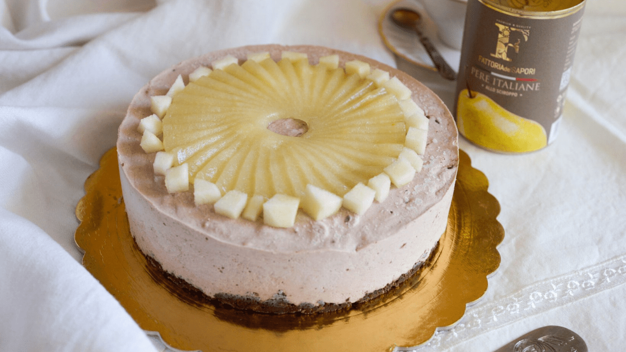 CHEESCAKE PERE E CIOCCOLATO