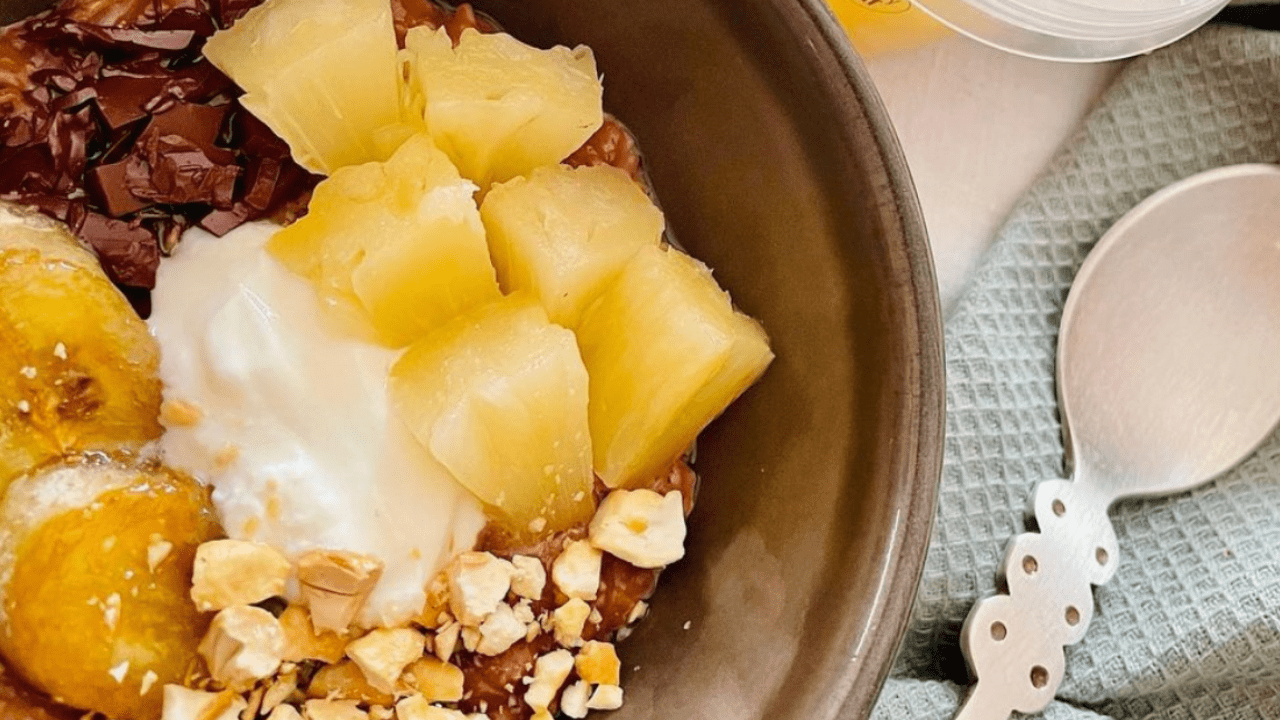 Porridge con sciroppo d’acero