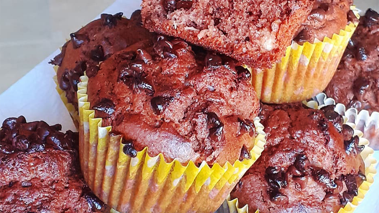 Muffin cioccolato e Lychees