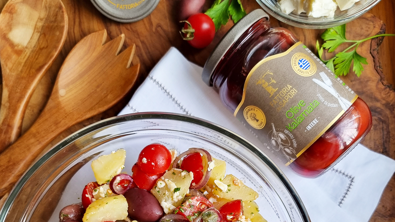 INSALATA DI PATATE ALLA GRECA CON OLIVE KALAMATA